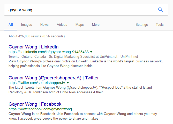 gaynor wong linkedin profile search results